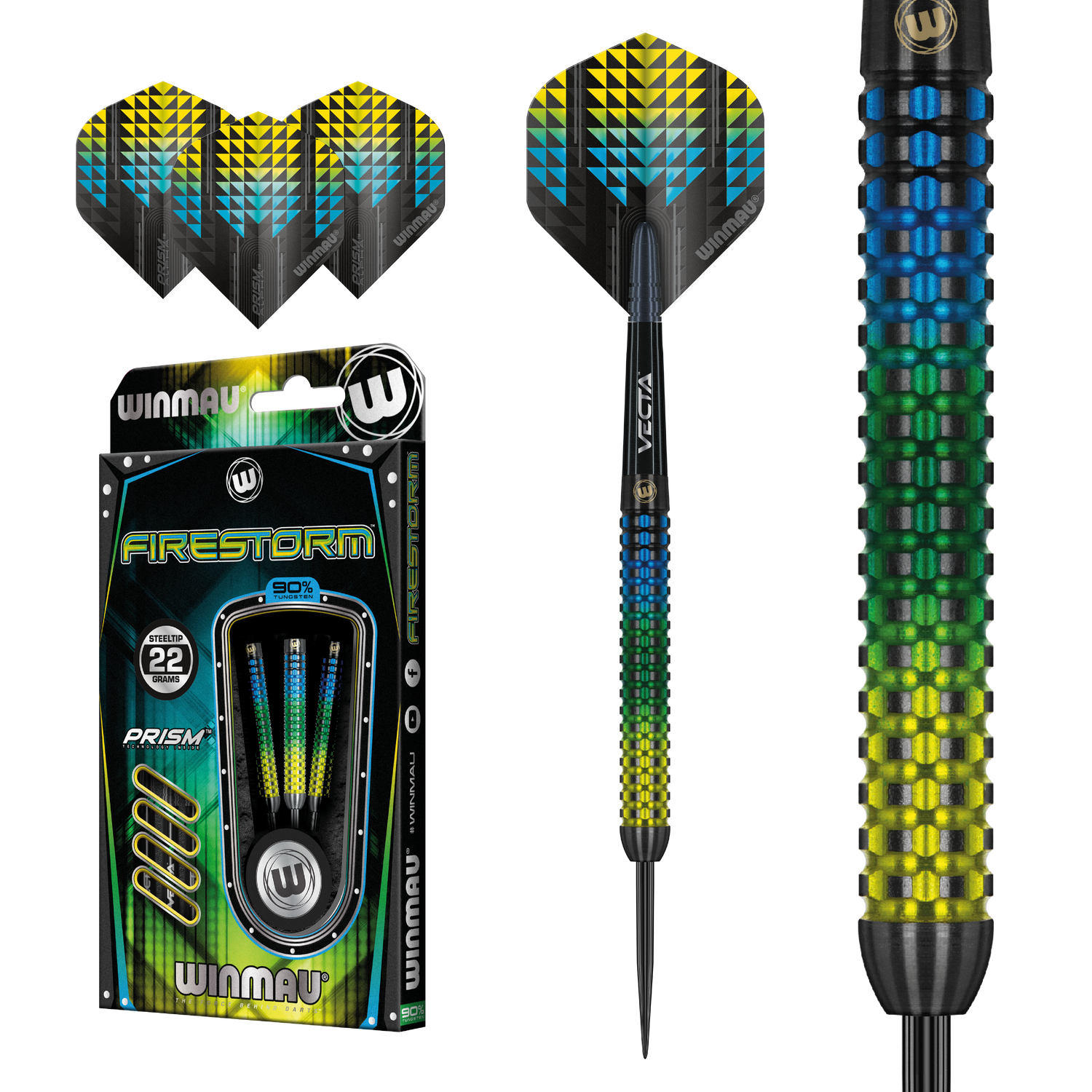 Winmau FIRESTORM 22g 90% tungsten