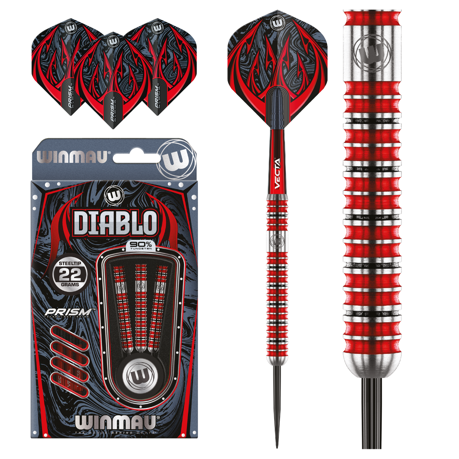 Winmau Diablo 22g 90% Tungsten