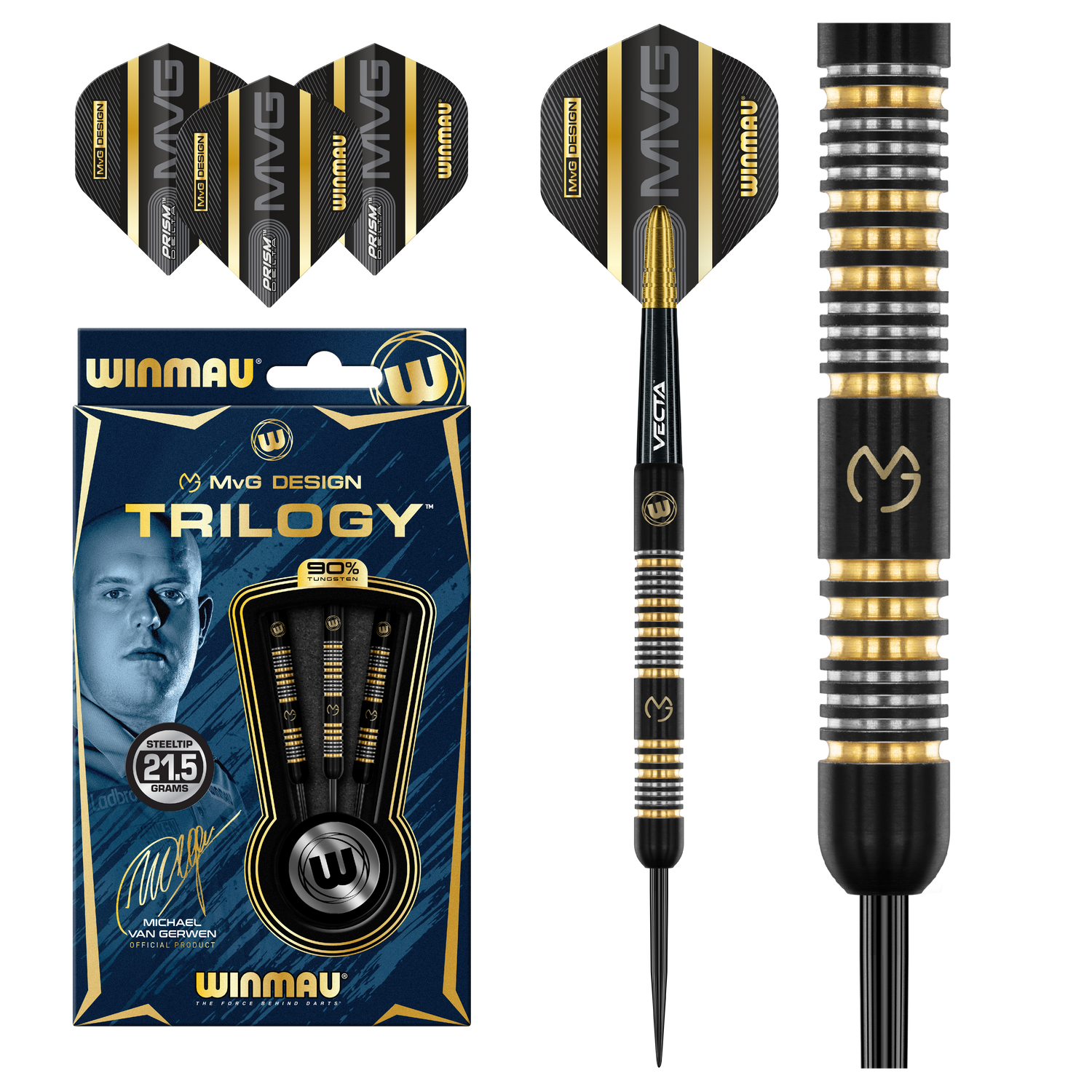 Winmau MvG Trilogy 21,5g 90% Tungsten