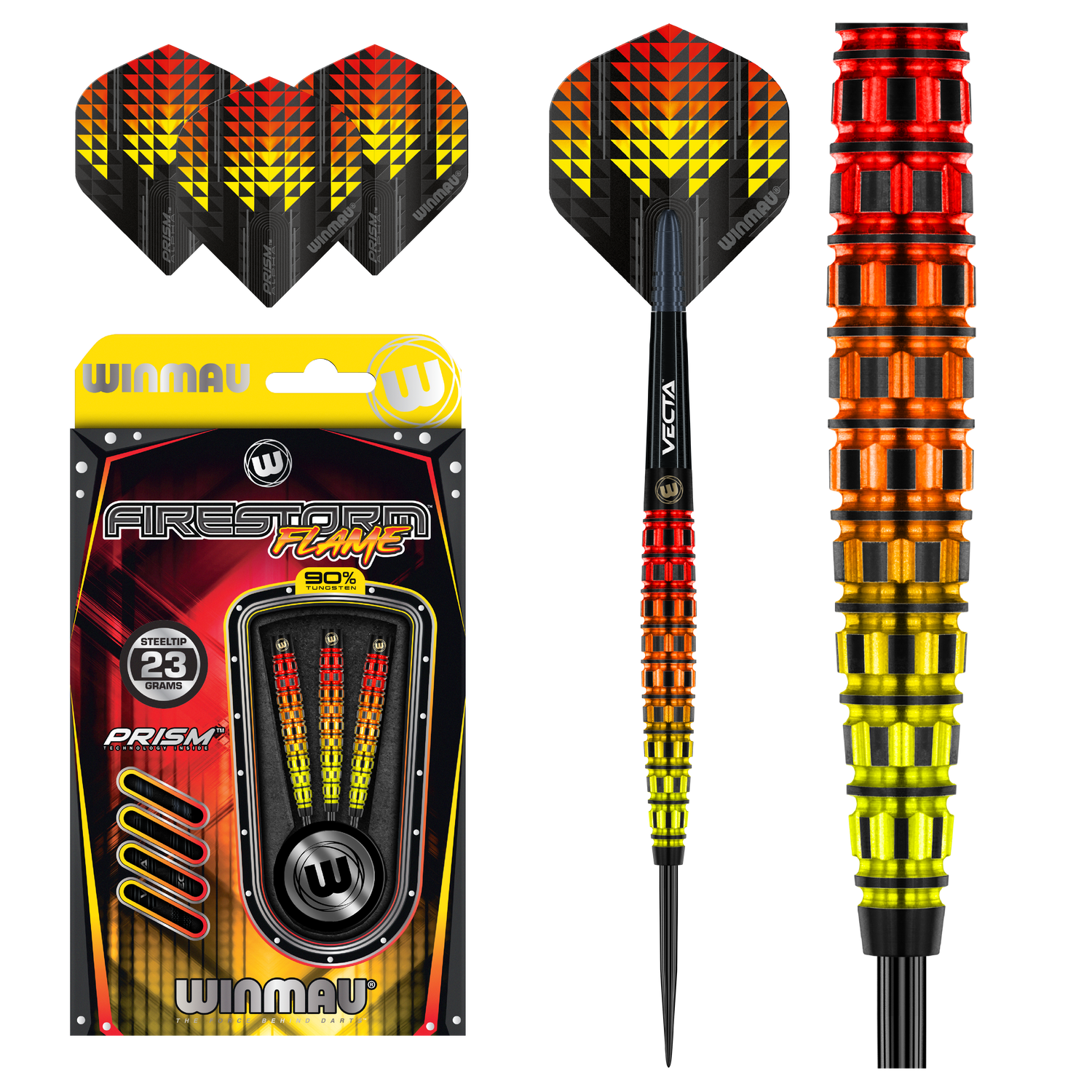 Winmau FIRESTORM Flame 23g 90% tungsten