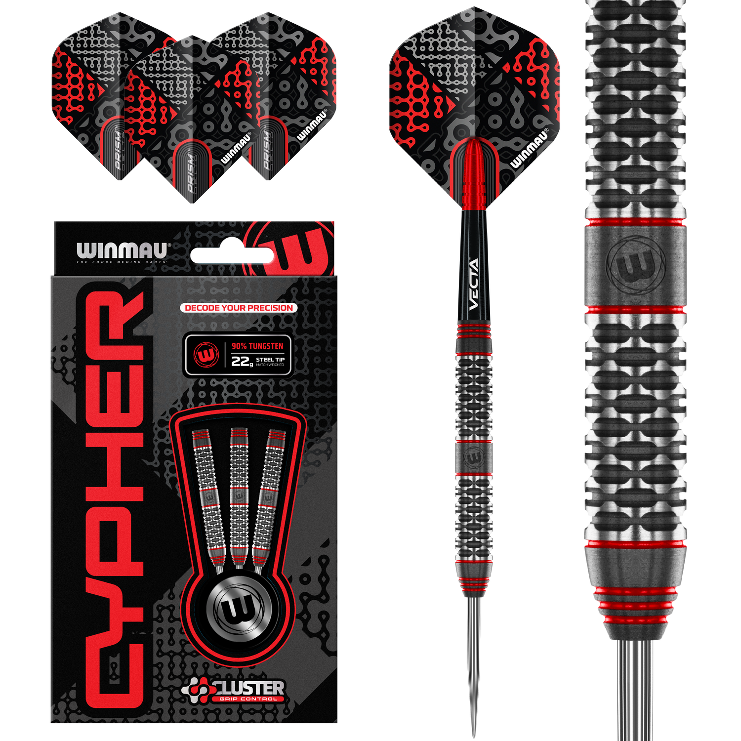 Winmau Cypher 22g 90% tungsten - NEW