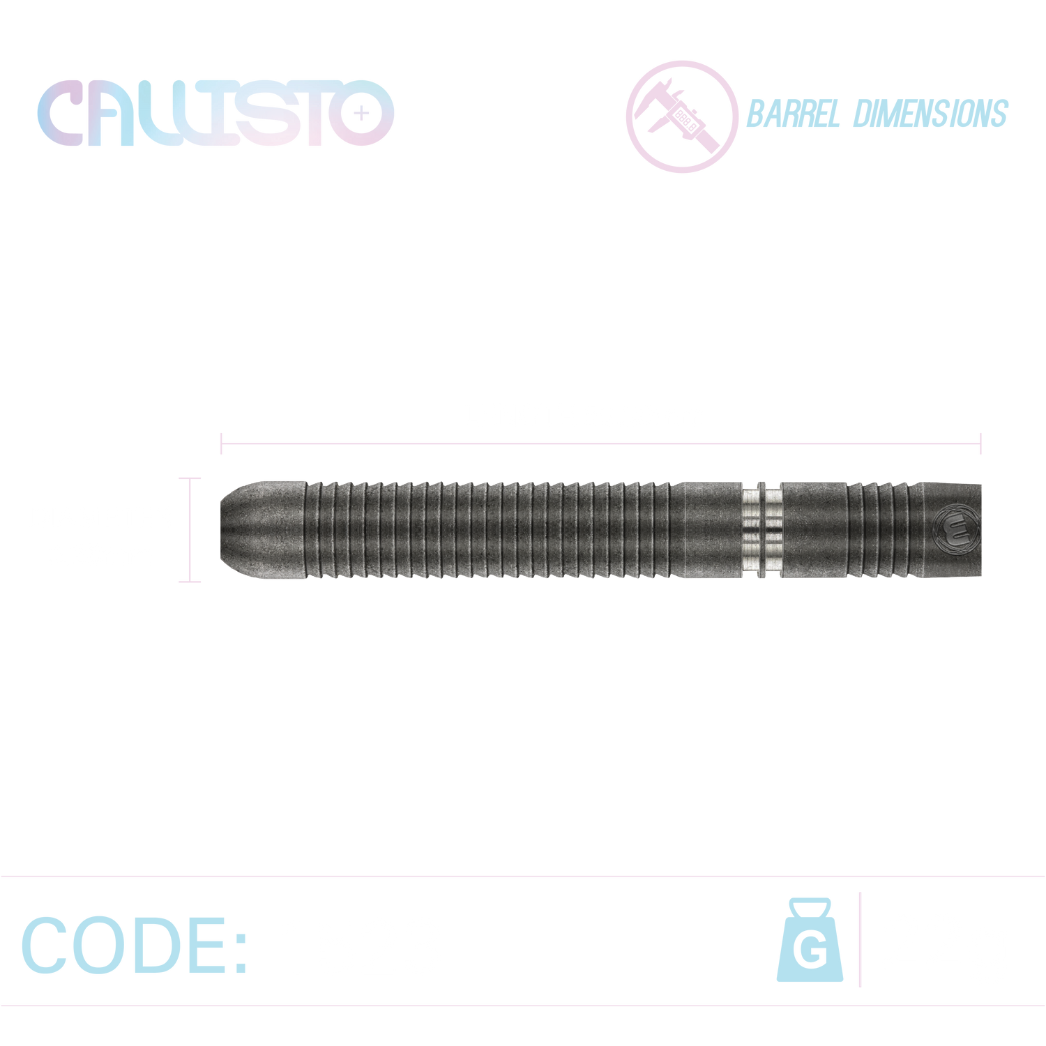 Winmau Callisto 01 22g 90% tungsten