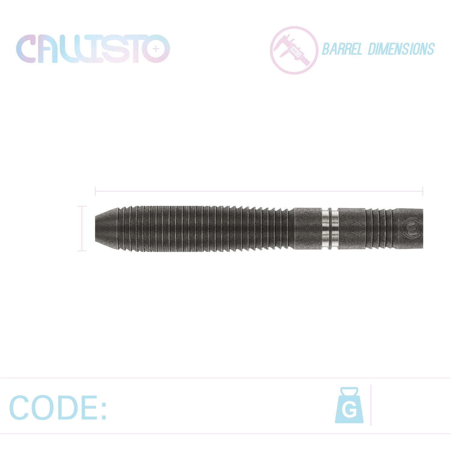 Winmau Callisto 02 23g 90% tungsten