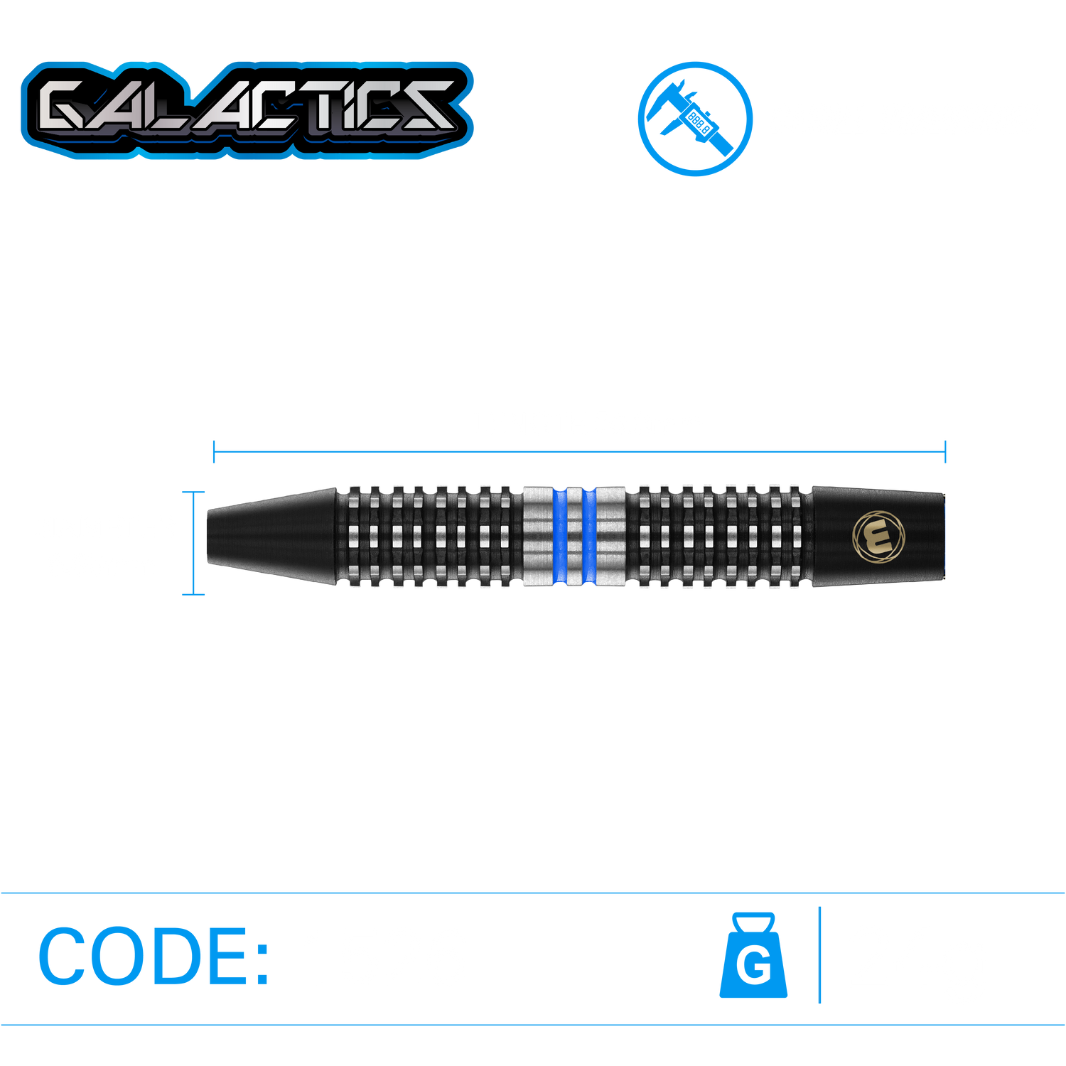 Winmau Galactics 24g 90% tungsten