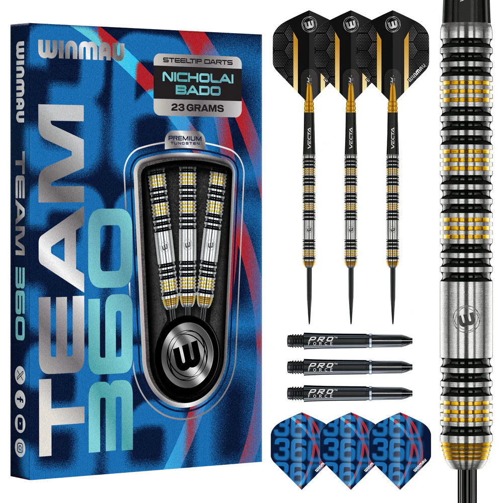 Winmau Team 360 Nicholai Bado 23g 90% Tungsten
