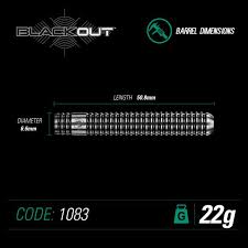 Winmau Blackout 22g 90% tungsten