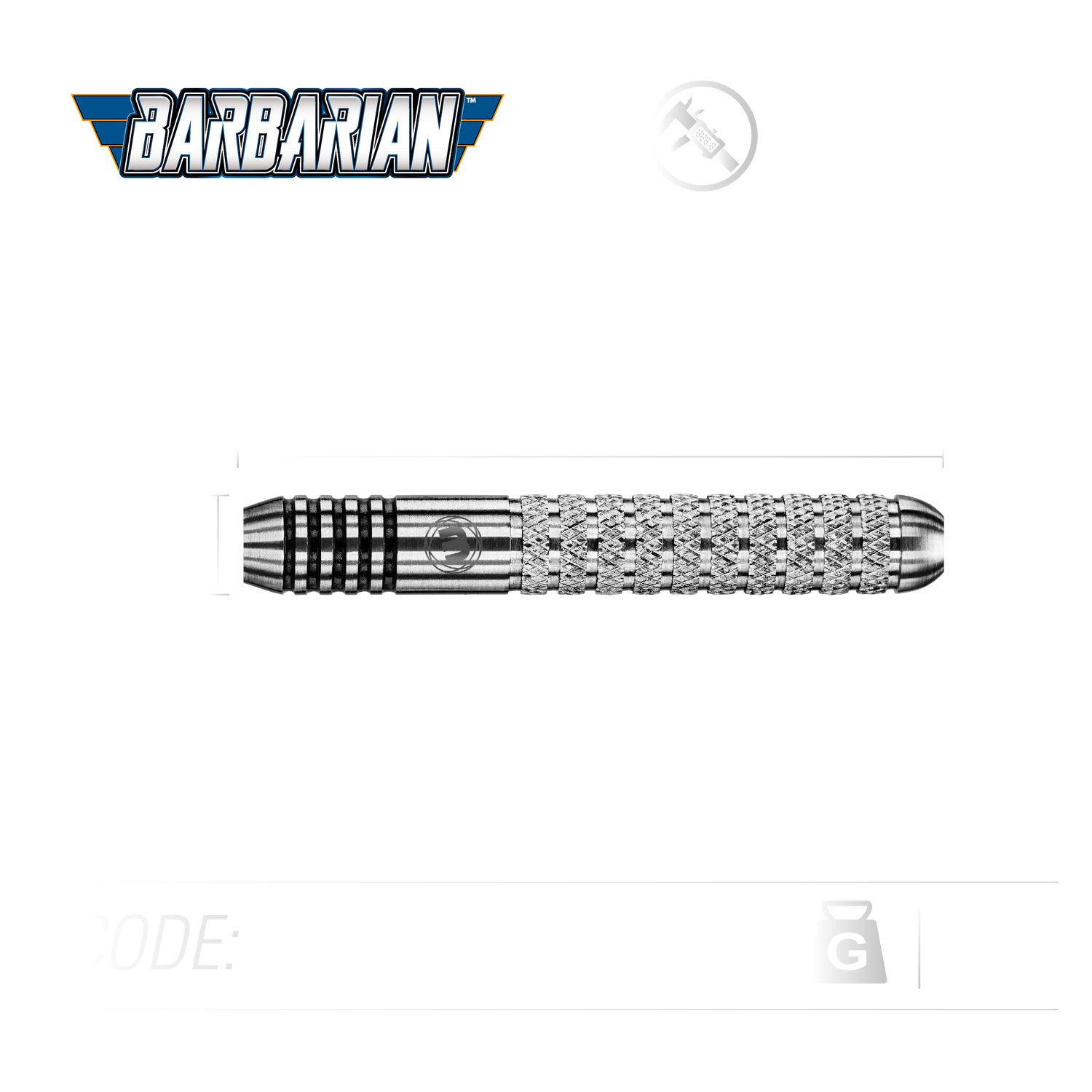 Winmau Barbarian darts 24g Inox Steel