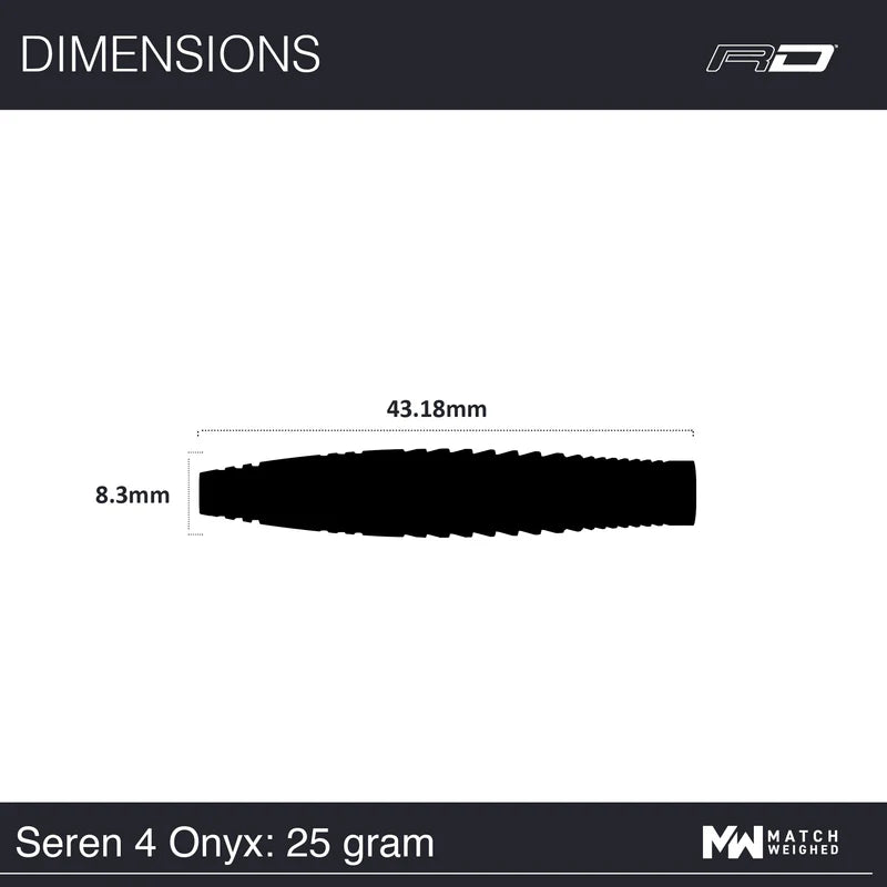 Red Dragon Seren Onyx 04 25g 90% tungsten