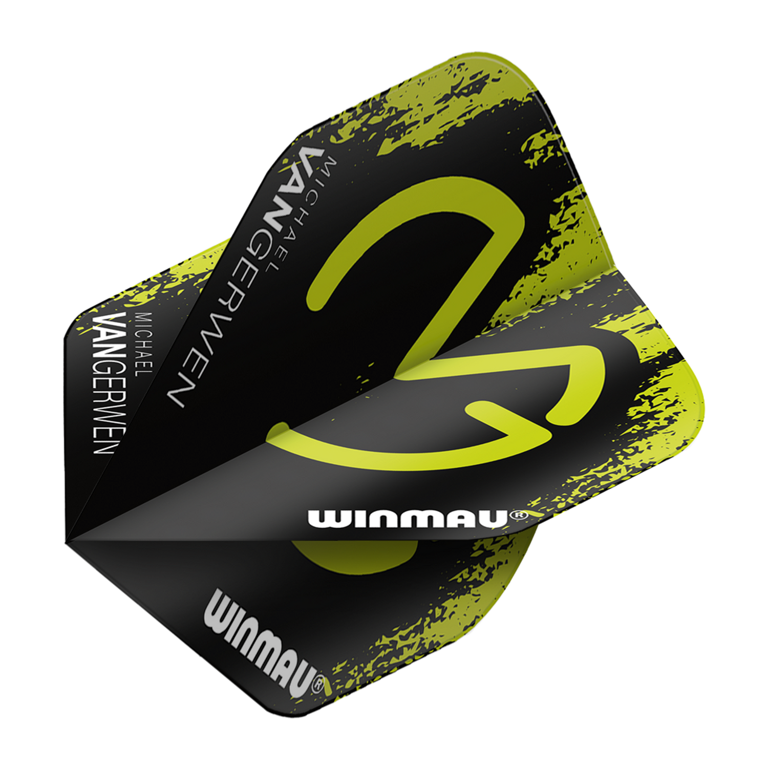Winmau Mega MvG Green Black sulat