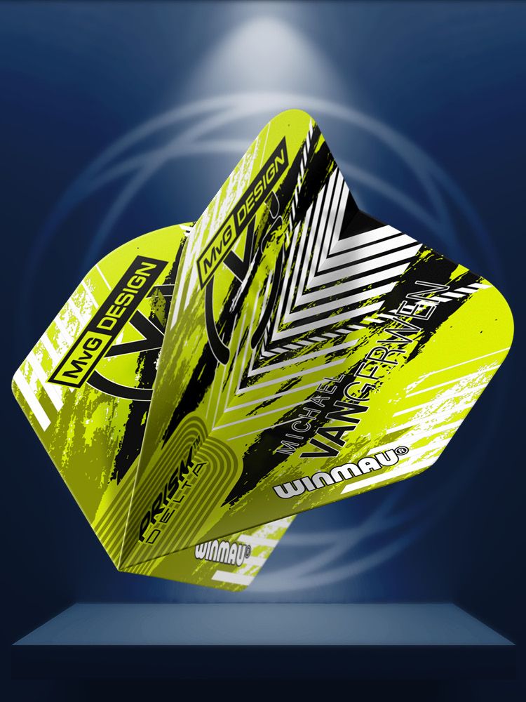 Winmau Prism Delta MvG Green & Black Chevron