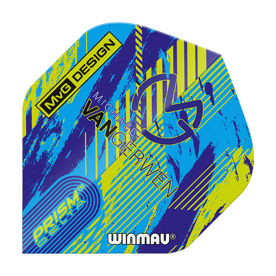 Winmau Prism Delta MvG Blue & Green sulat