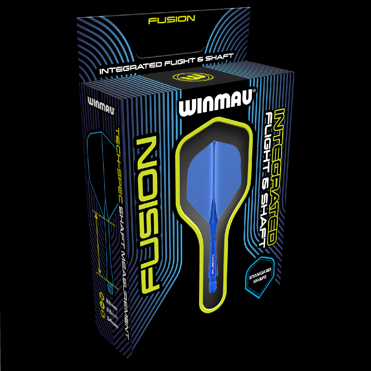 Winmau Fusion Short sininen - integroitu varsi ja sulka
