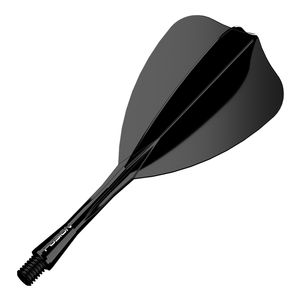 Winmau Fusion Arrow Shape Intermediate musta - integroitu varsi ja sulka