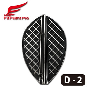 Cosmo Darts Fit Flight D-2 mustat sulat 574525