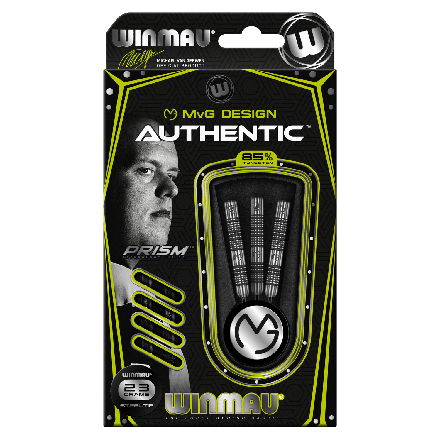Winmau MvG Authentic 23g 85% Tungsten