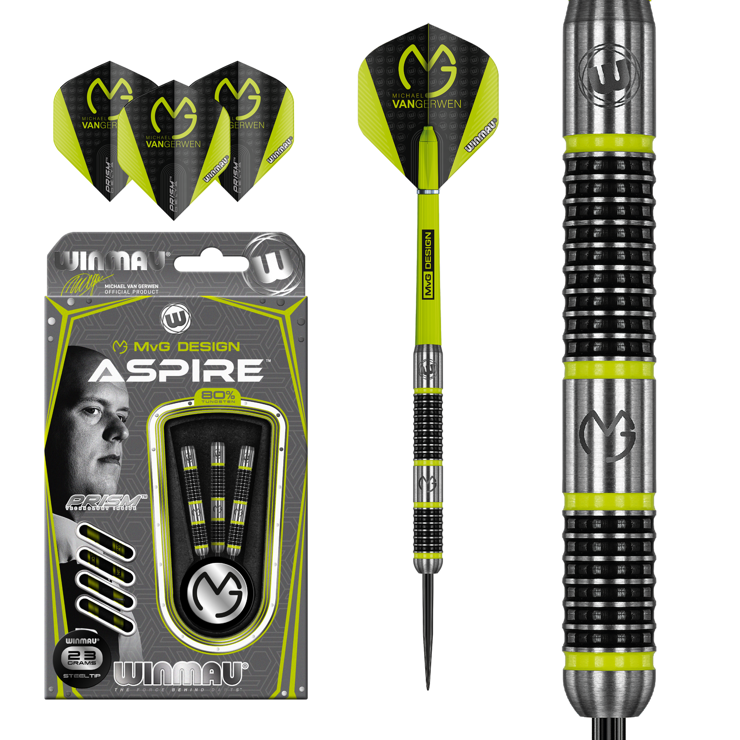 Winmau MvG Aspire 23g 80% Tungsten