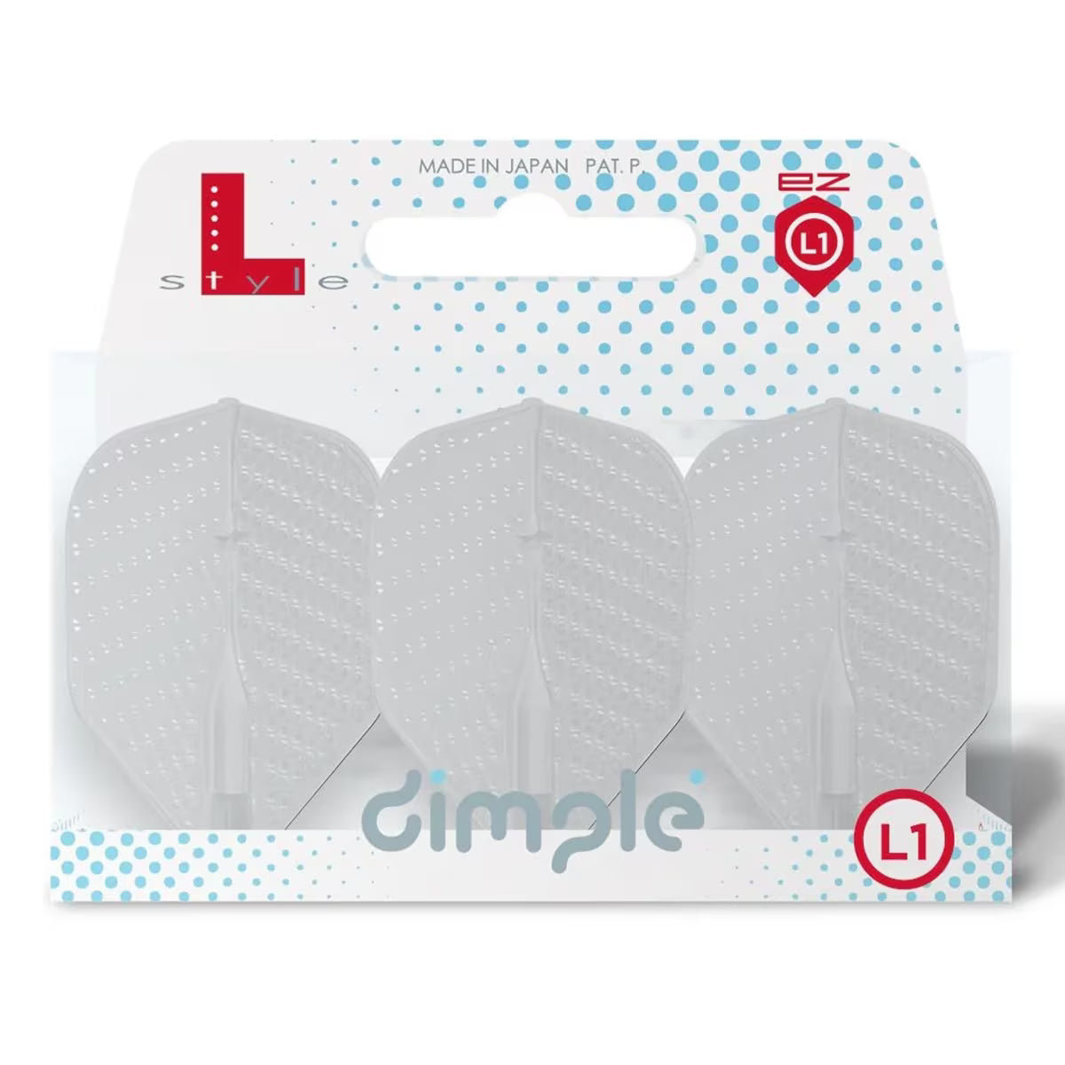 L-Style L1EZ Dimple Standard -sulat (3 kpl) valkoinen