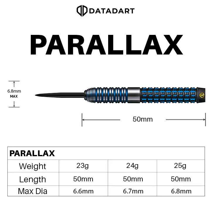 Datadart Parallax 90 % tungsten-tikat – 23 g