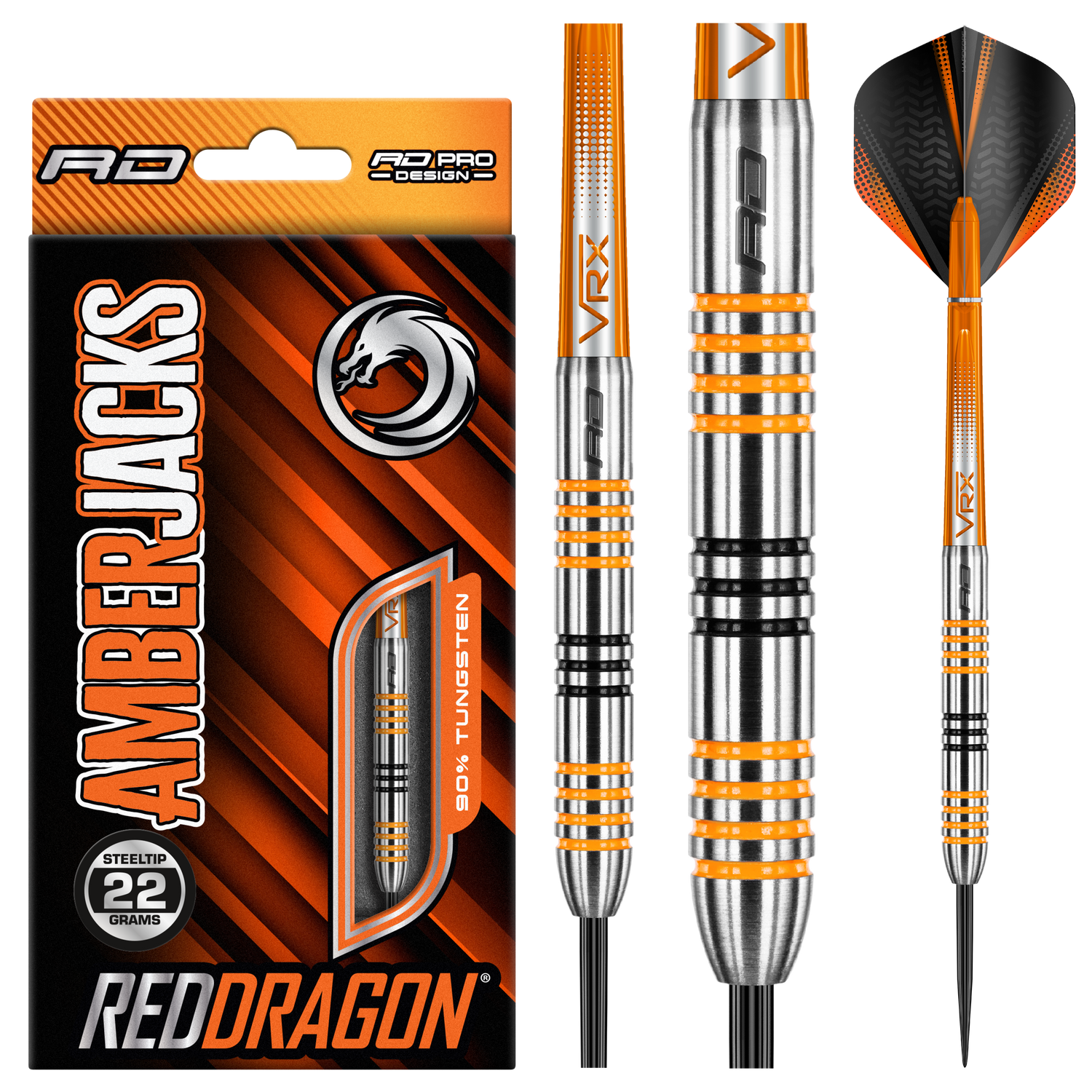 Red Dragon Amberjack 3 22g v5 90% Tungsten