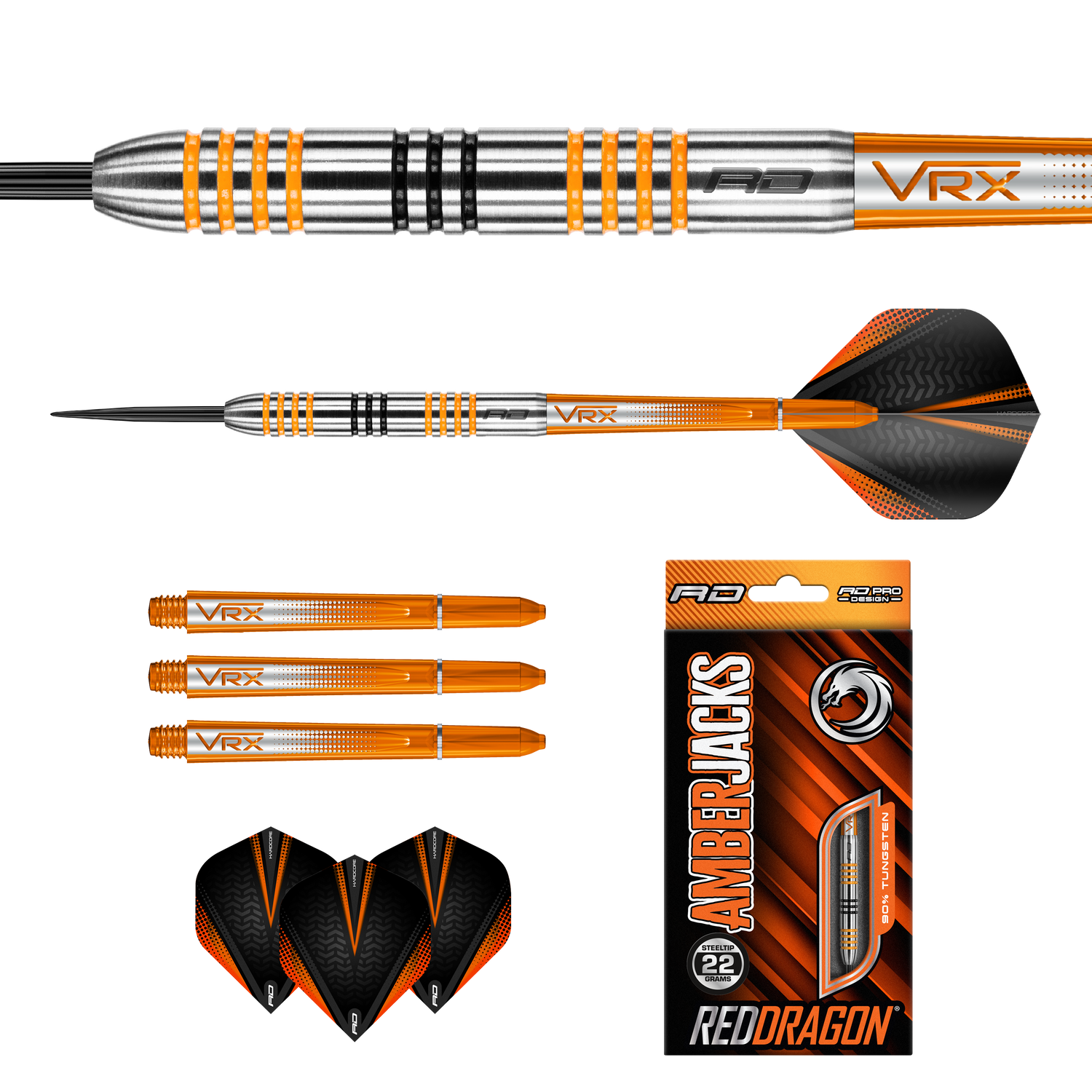 Red Dragon Amberjack 3 22g v5 90% Tungsten