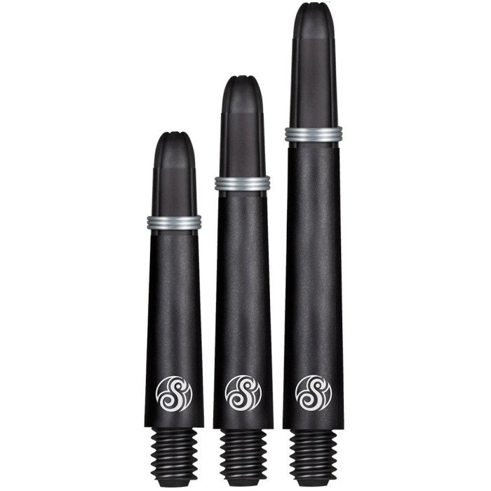 Shot Koi Carbon Black -darts-varret (3 kpl)