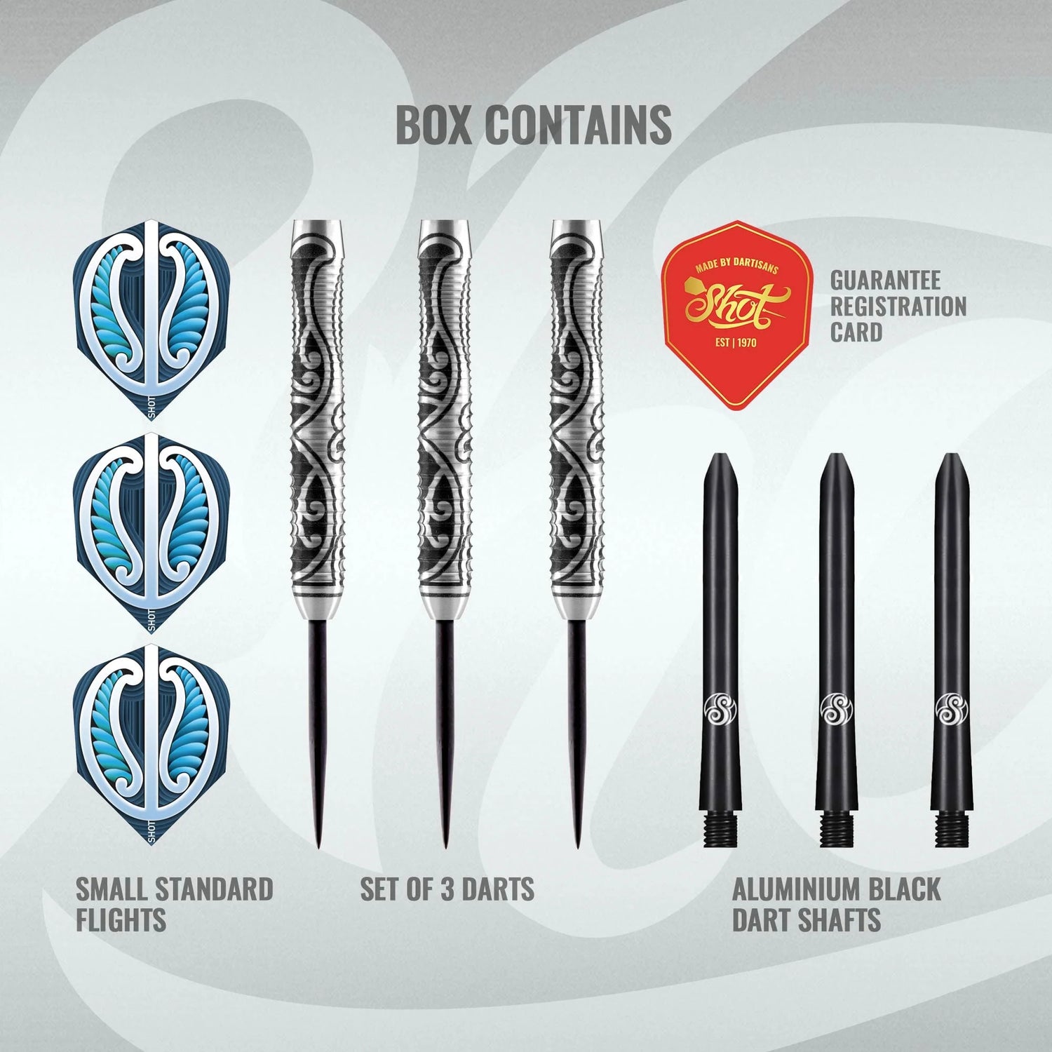 Shot Future Knights Dreadheart 90% tungsten 23g darts