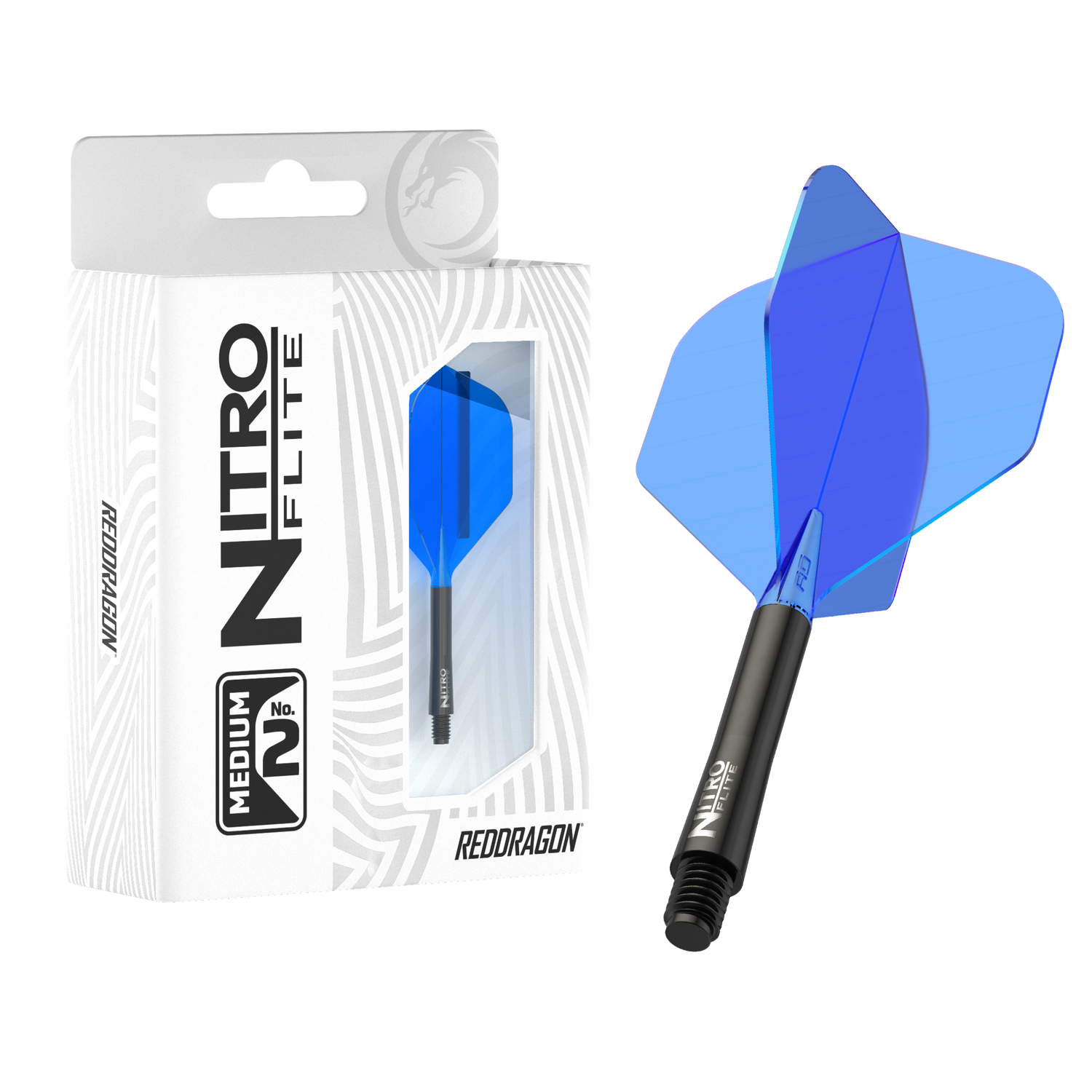 Red Dragon Nitro Flite medium - integroitu varsi ja sulka