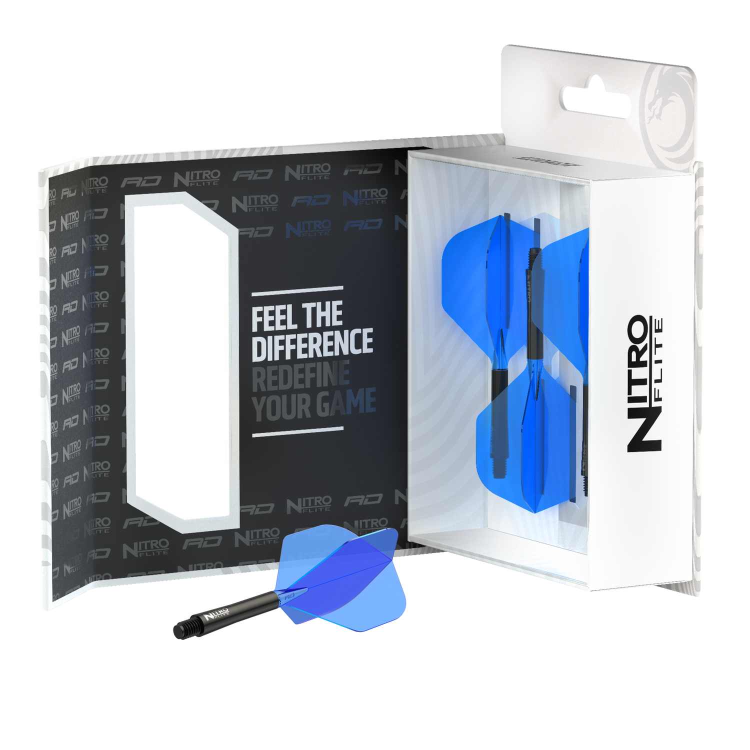 Red Dragon Nitro Flite medium - integroitu varsi ja sulka