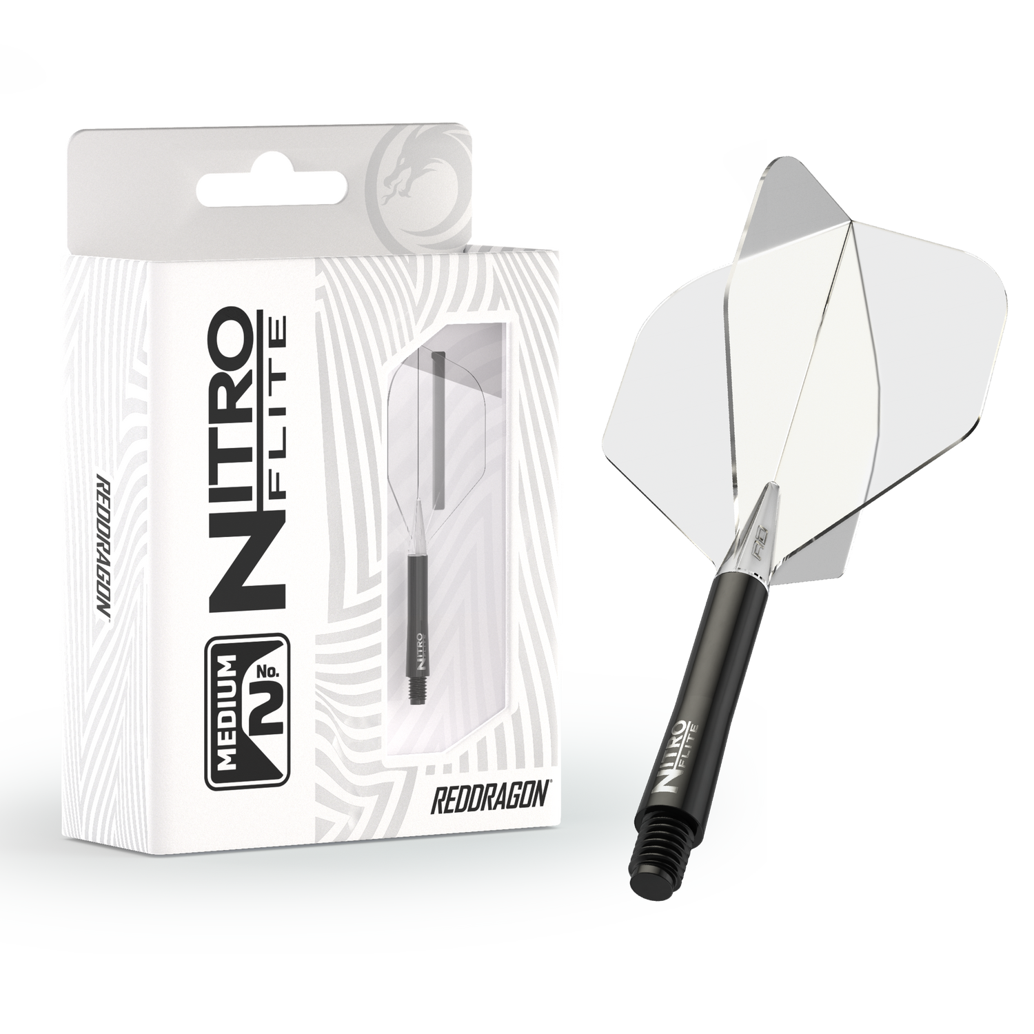 Red Dragon Nitro Flite medium - integroitu varsi ja sulka