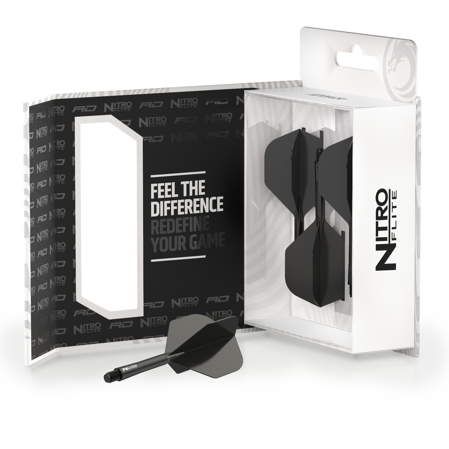 Red Dragon Nitro Flite medium - integroitu varsi ja sulka