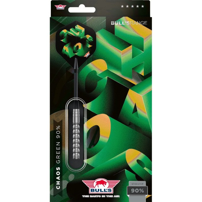 Bull's Chaos Green 90% tungsten 22g darts tikat