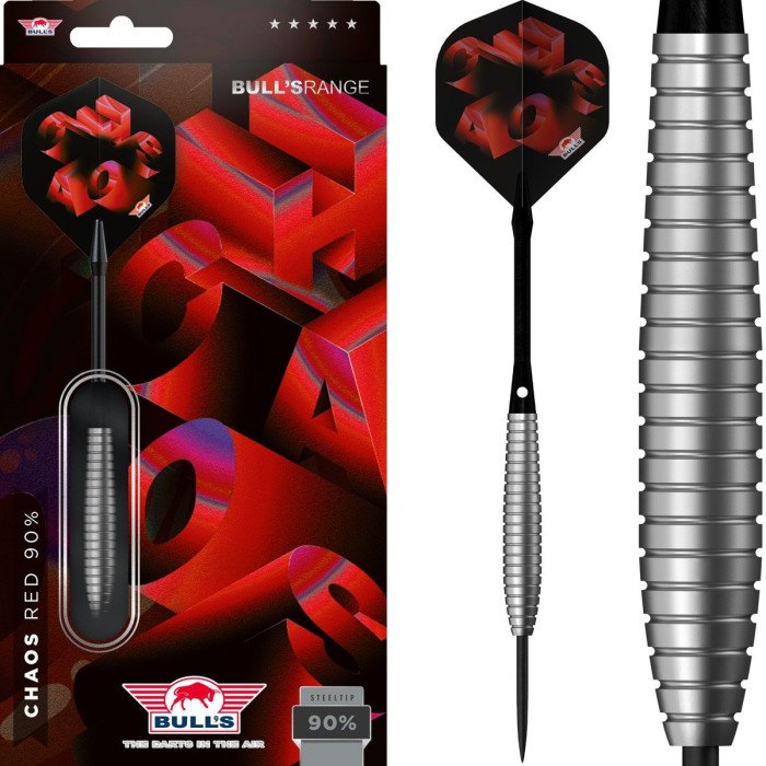 Bull's Chaos Red 90% tungsten 24g darts tikat