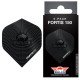 Bull's Fortis 150 No.2 darts-sulat, musta – 5 settiä (15 sulkaa)