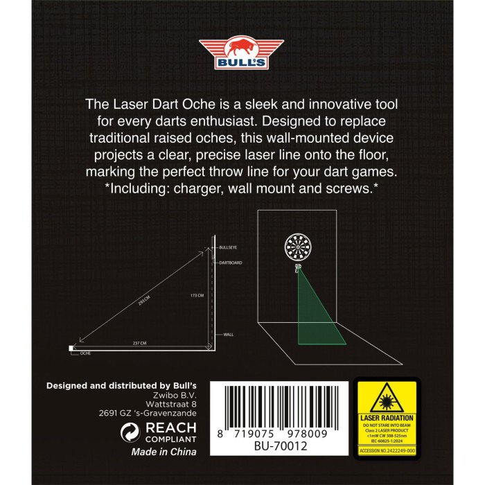 Bull's Laser Oche - Laserin tarkka heittoviiva ilman teippiä