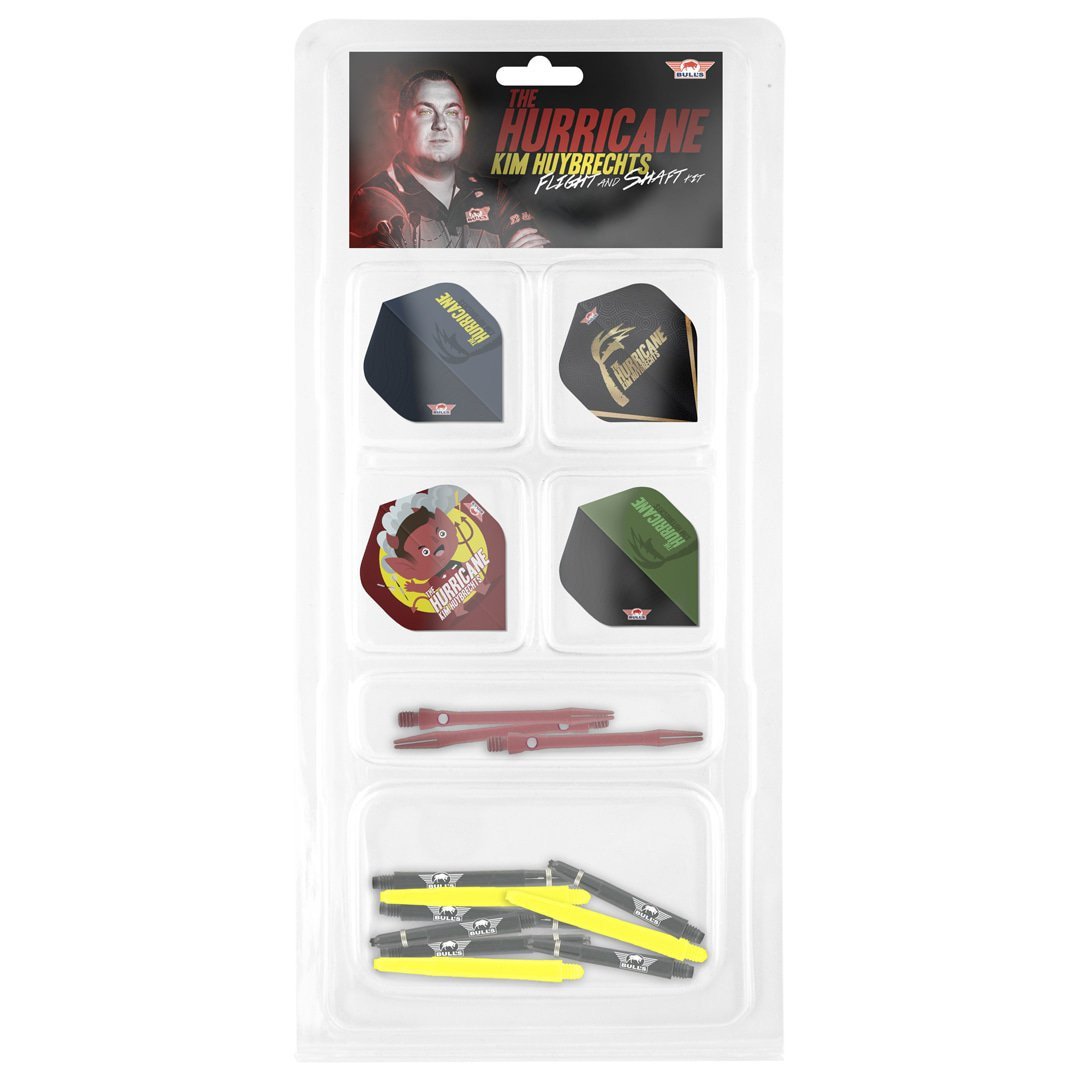 Bull's Hurricane Flight Shaft Kit – Kim Huybrechtsin sulka- ja varsisarja