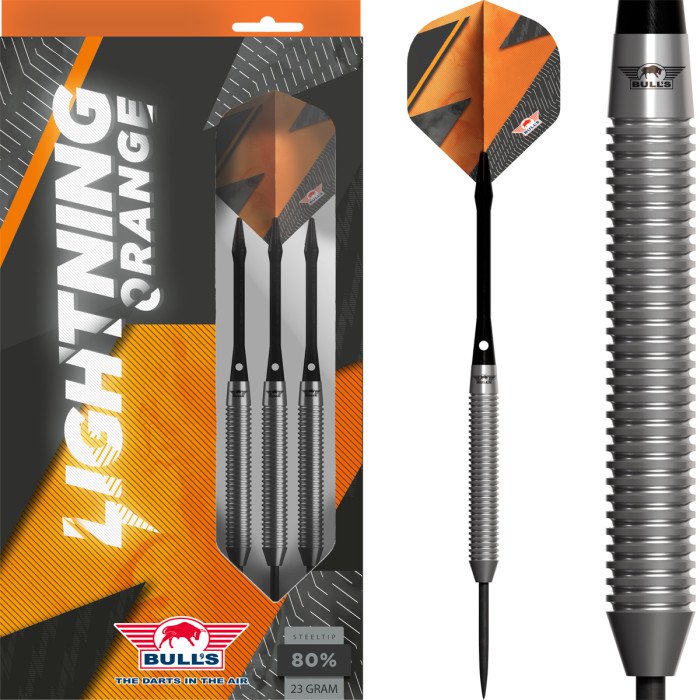Bull's Lightning Orange 80% tungsten 21g darts tikat