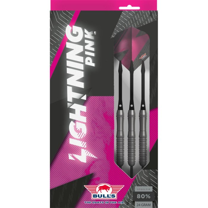 Bull's Lightning Pink 80% tungsten 26g darts tikat