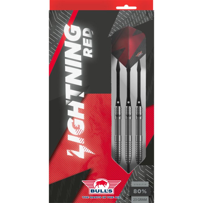 Bull's Lightning Red 80% tungsten 21g darts tikat