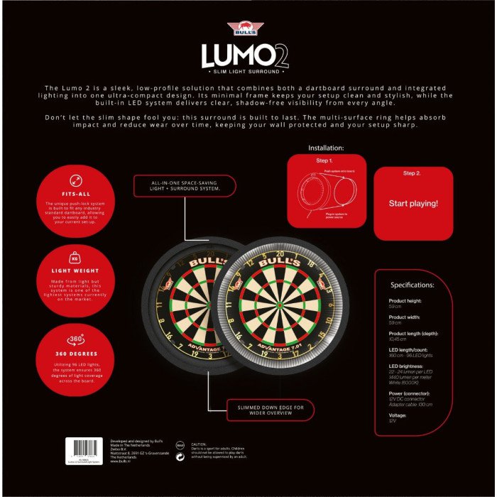 Bull's Lumo 2 Surround Light System - 2in1 taustasuoja + valo