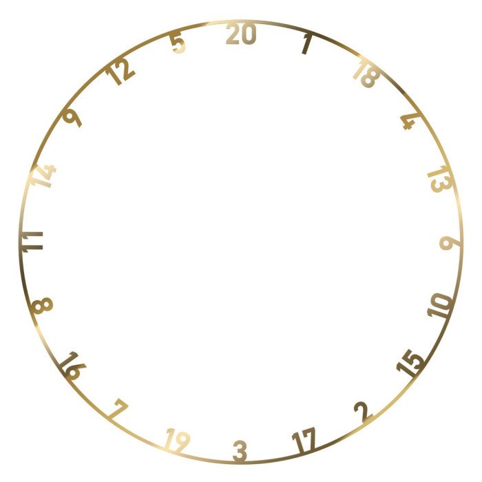 Bull's metal Number ring set - 3 pieces