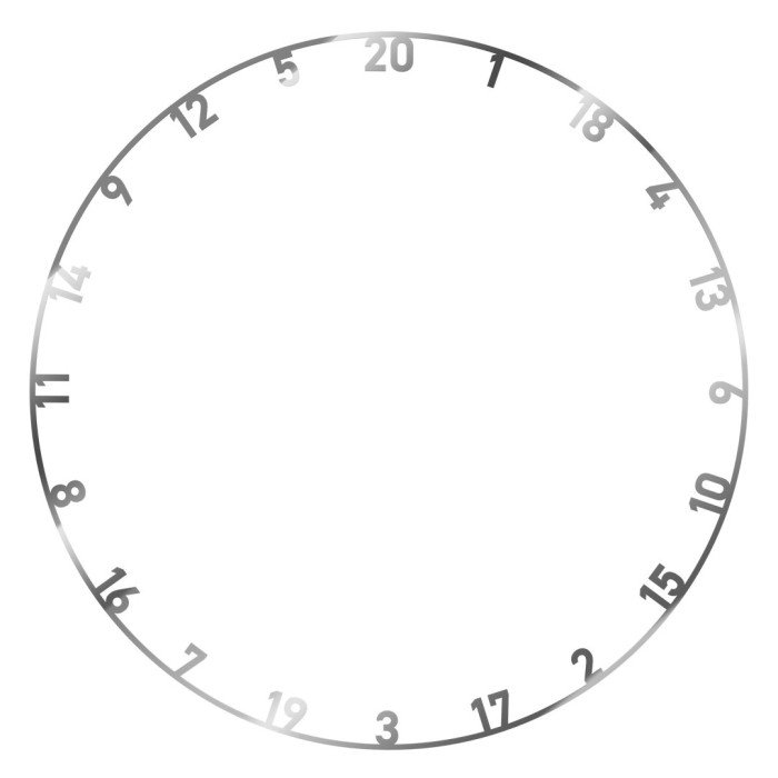 Bull's metal Number ring set - 3 pieces