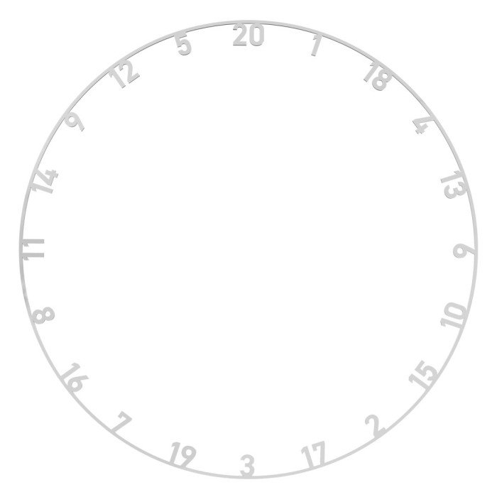 Bull's metal Number ring set - 3 pieces