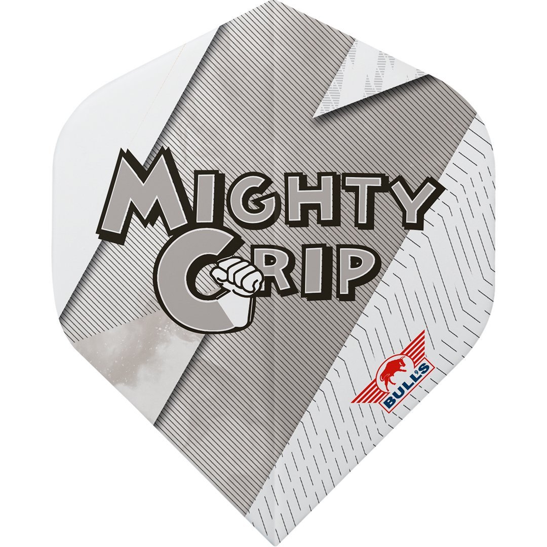 Bull's Series 100 Lightning White Mighty Grip No. 2 – darts-sulat (3 kpl)
