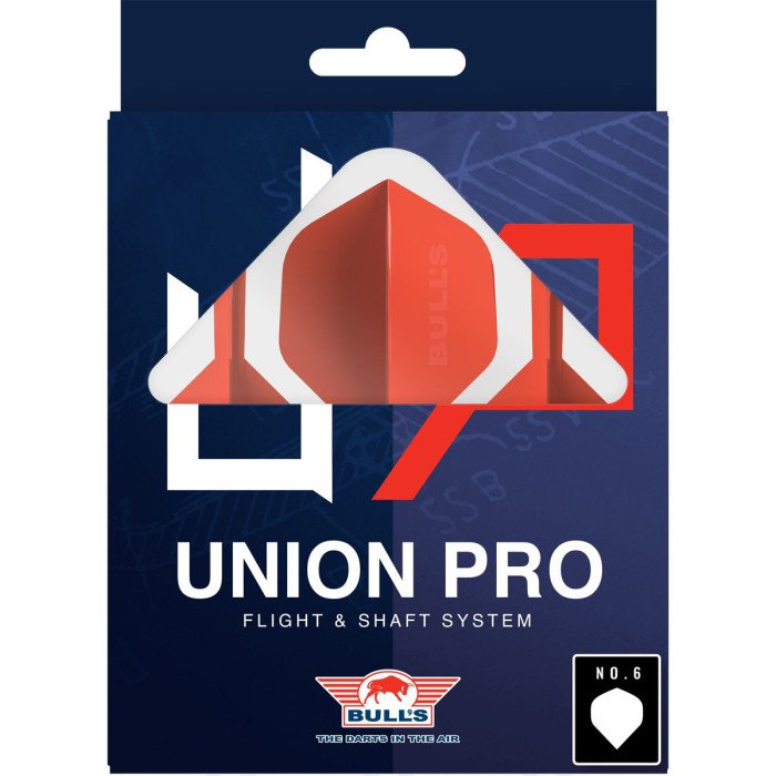 Bull's Union Pro Long punainen - integroitu varsi ja sulka