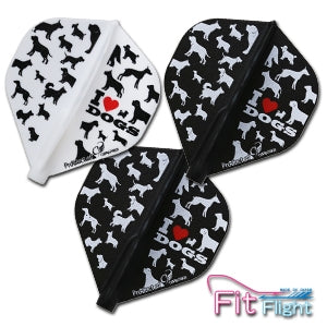 Cosmo Darts Fit Flight Standard I love dogs A sulat