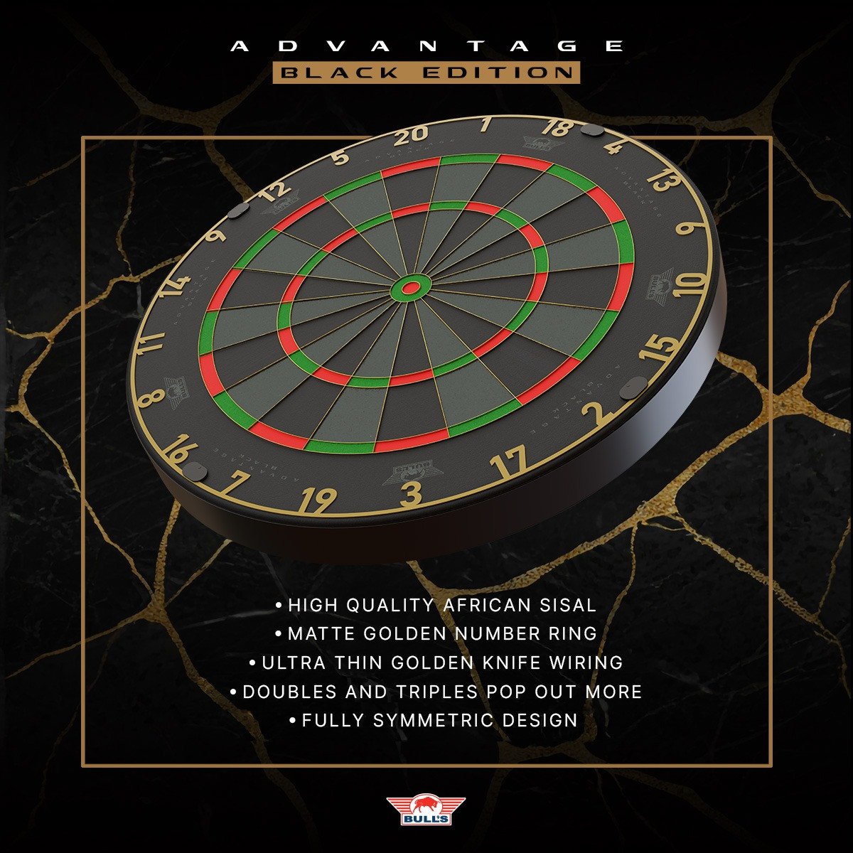 Bull's Advantage Black darts taulu