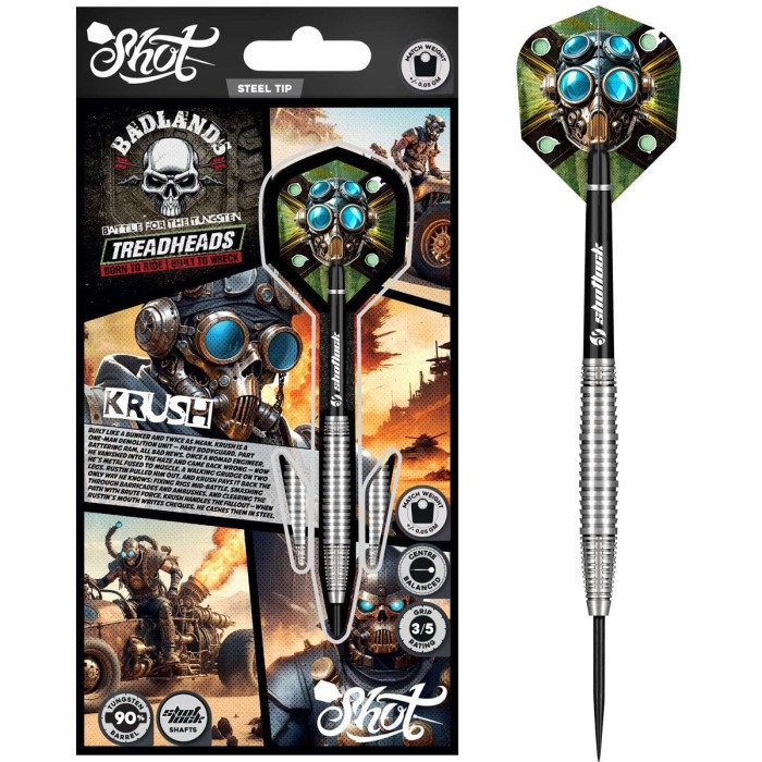 Shot Badlands Krush 90% tungsten 22g darts