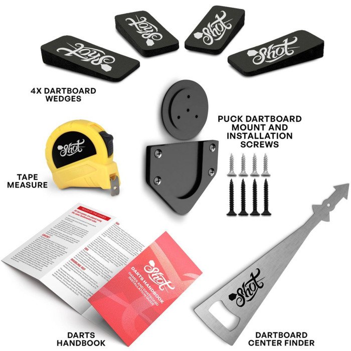 Shot Dartboard Multi Kit - asennuspaketti