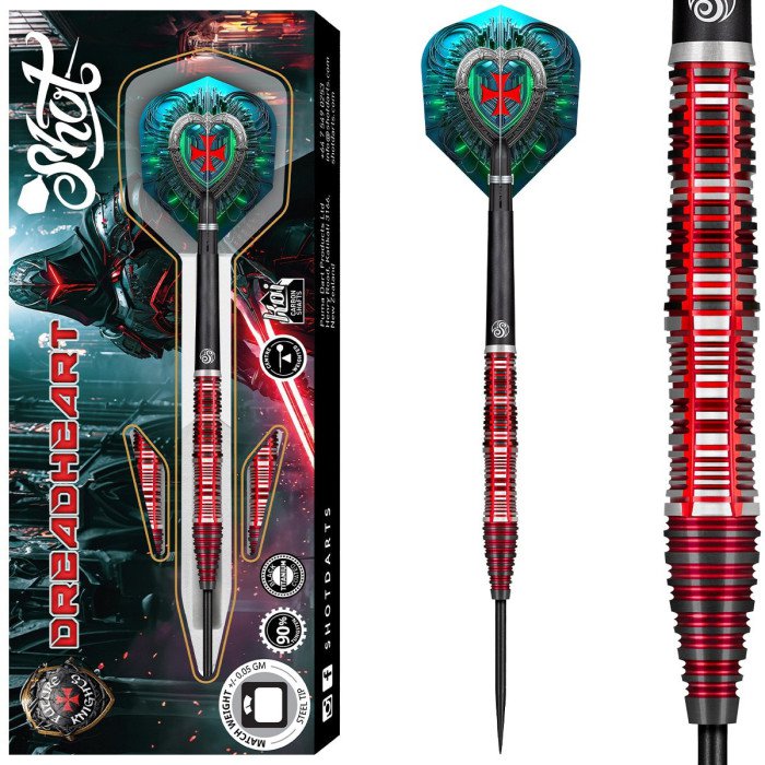 Shot Future Knights Dreadheart 90% tungsten 23g darts tikat