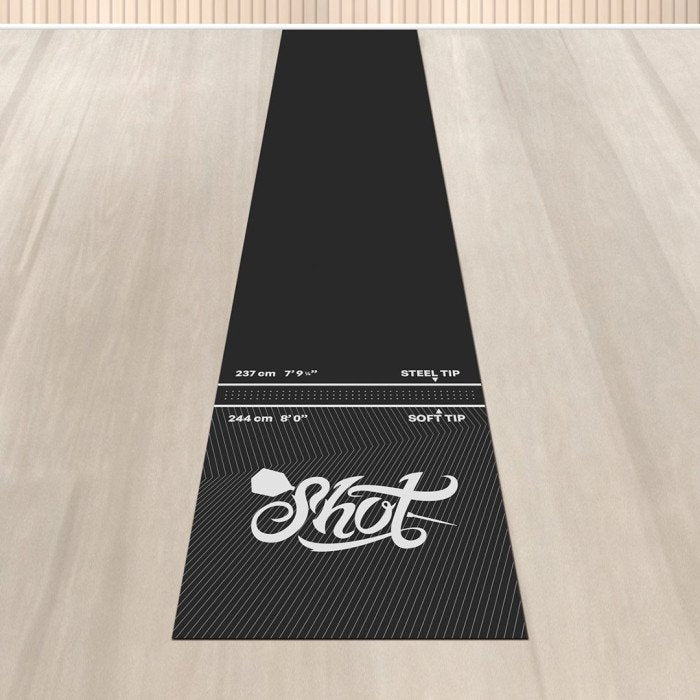 Shot Rec Room darts mat with throwing line